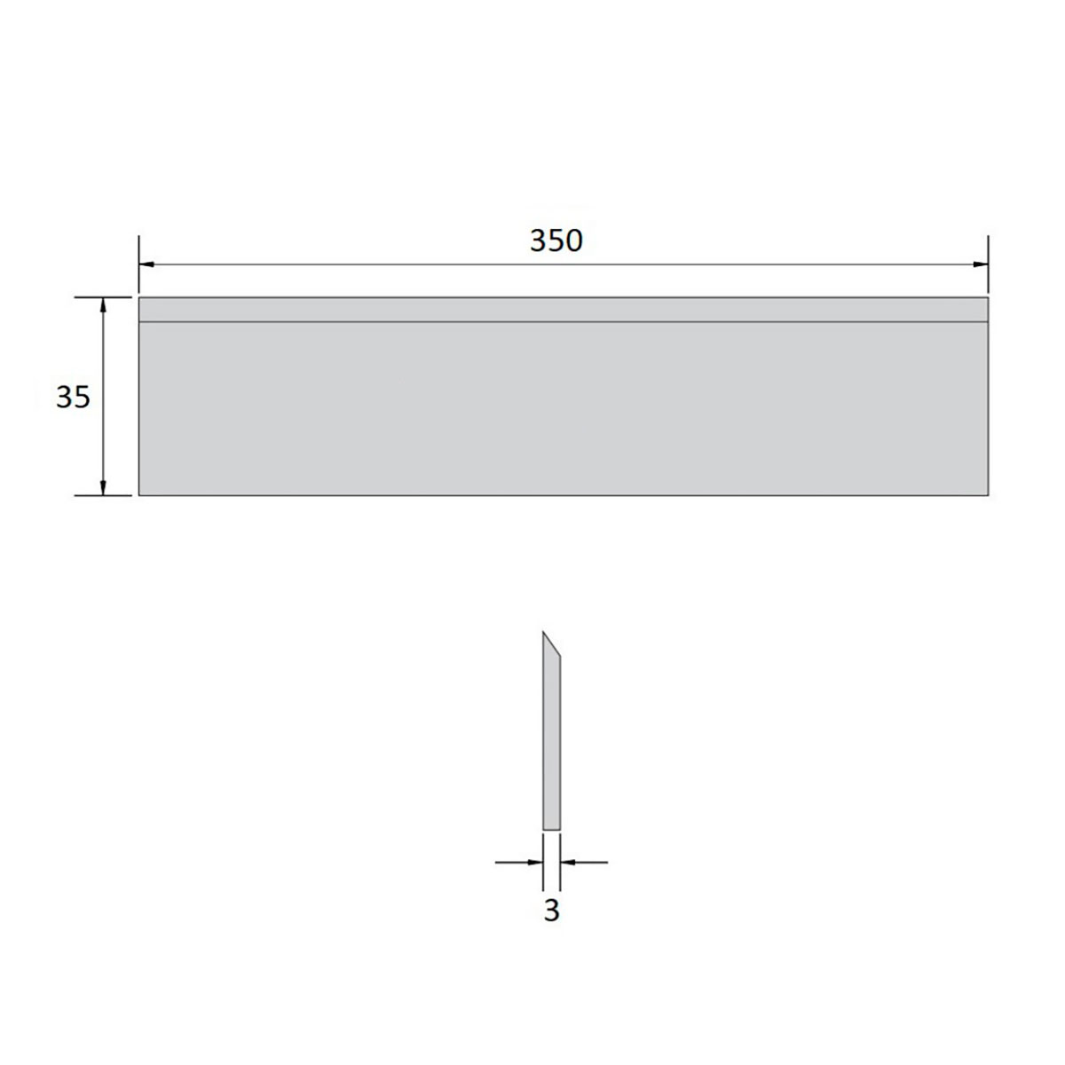 Facas para Desempeno 350x35x3mm (PAR) - Imagem 2