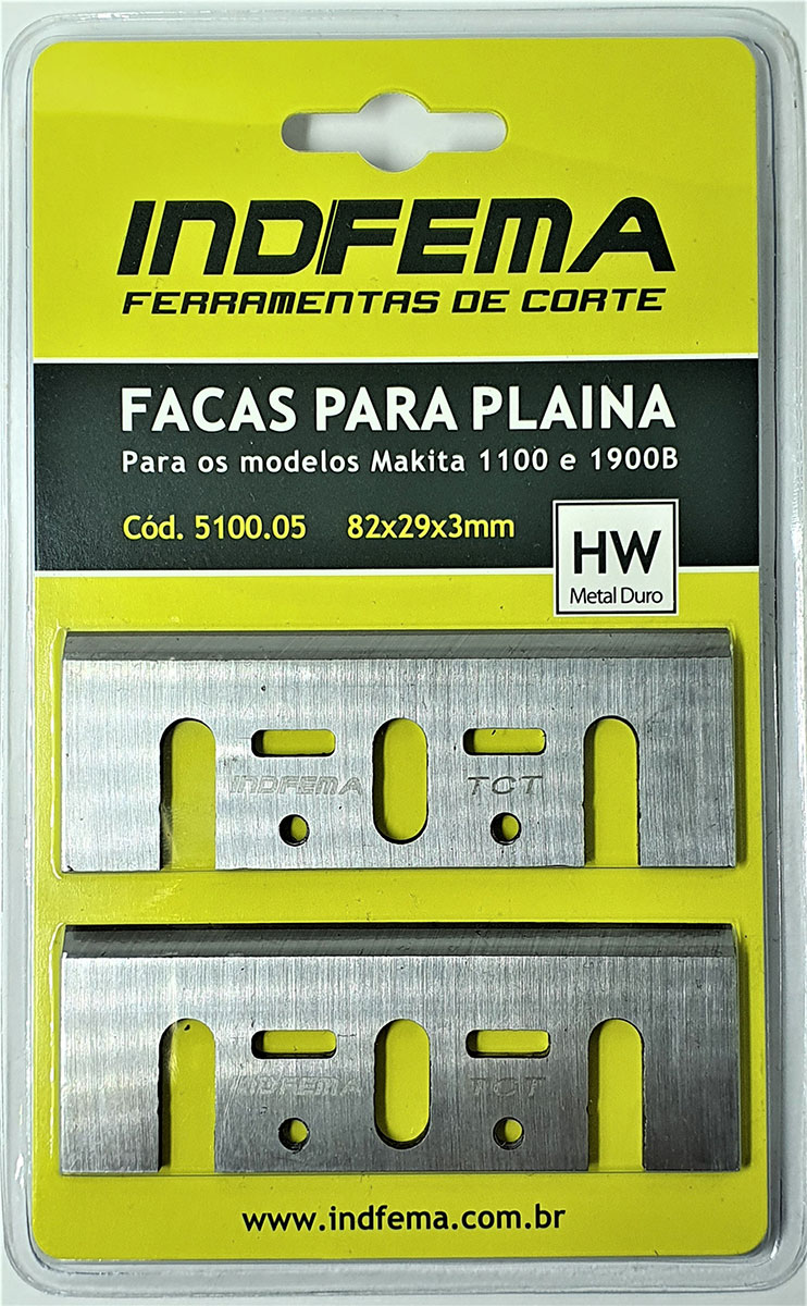 Facas para Plaina - Modelos Makita 1100 e 1900B - HW - 82x29x3mm (PAR) - Imagem 4