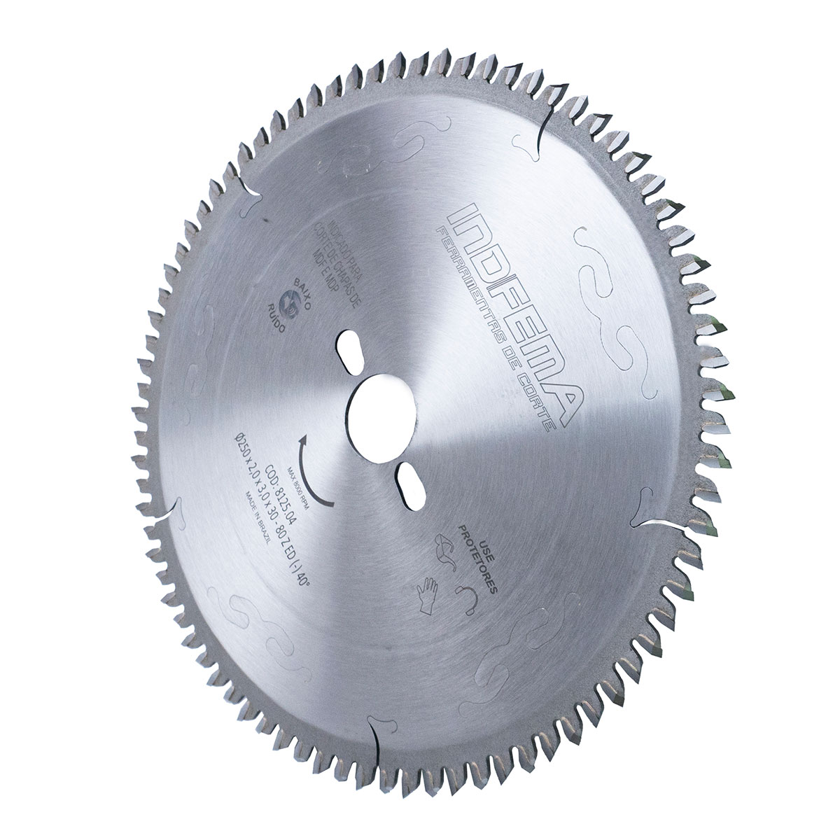 Serra Circular Baixo Ruído Ø250 x 80 Dentes ED(-)40º - Imagem 4